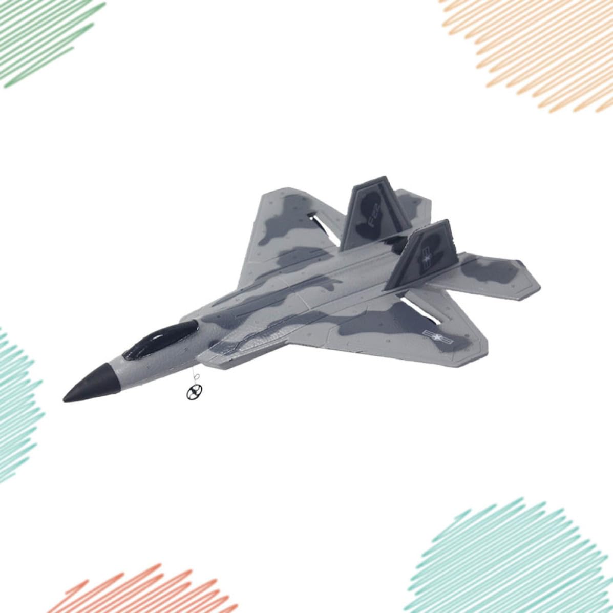 Avión de Envergadura Fija RC 2.4ghz Epp Hélice Bilateral