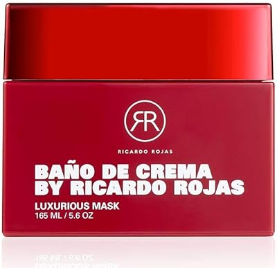 Ricardo Rojas Haircare BaÃ±o De Crema Luxurious Hair Repair Mask | Repairs and Rehabilitates Damaged Hair | Restores Softness and Shine | 5.6 fl oz/165 mL