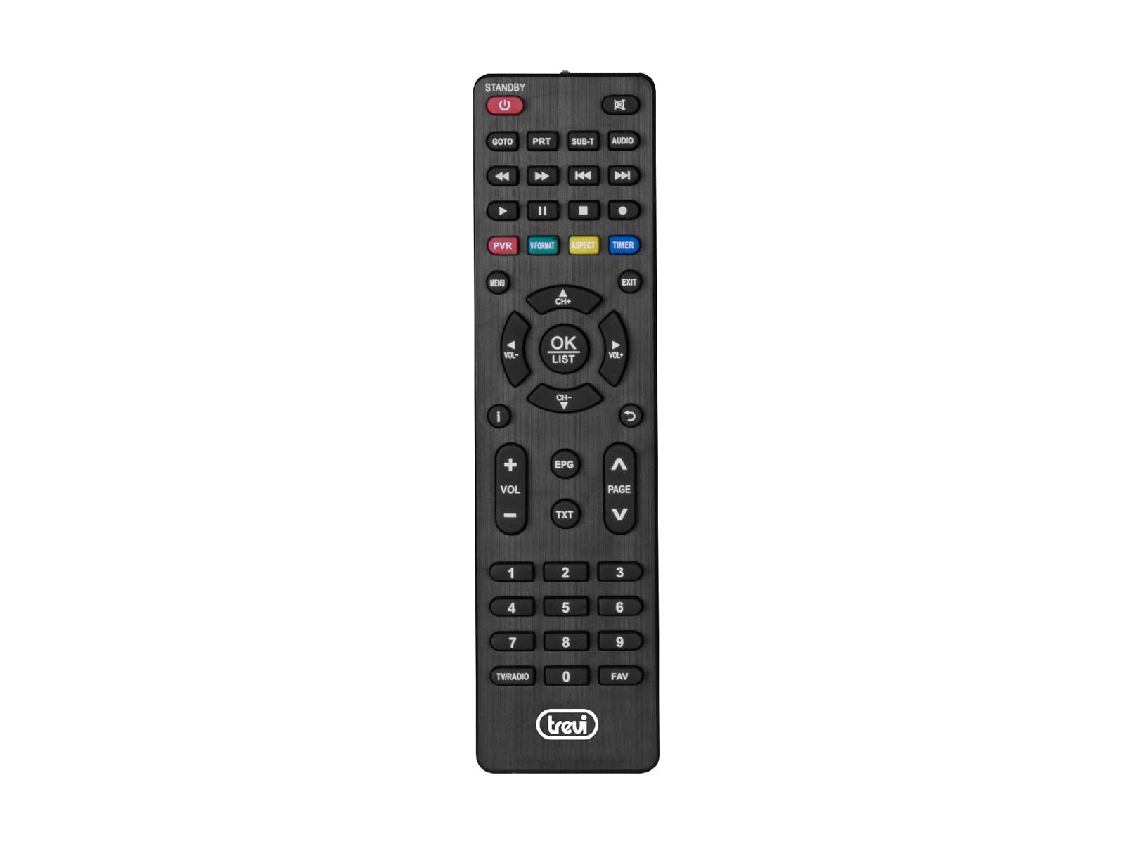 Trevi HE 3377 T2 Decodificador Digital Terrestre DVBT-T2 HD HEVC Codec H.265 10 bit, USB, HDMI, Toma SCART, Negro