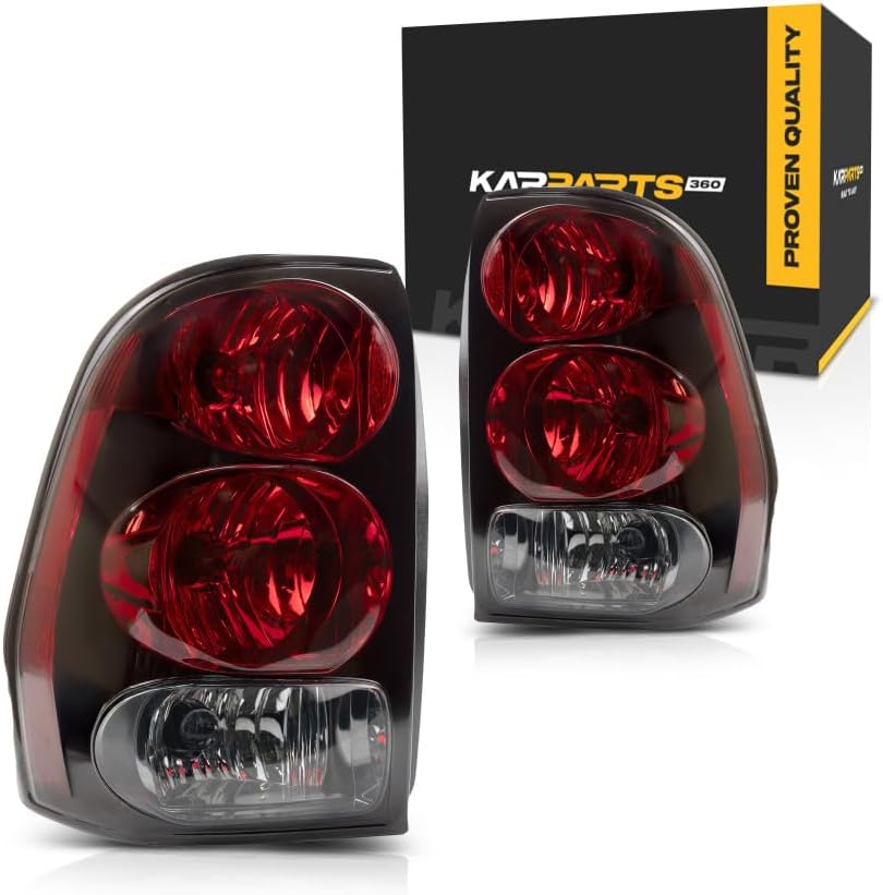 KarParts360 For Chevy Trailblazer Tail Light 2002-2009 Pair Driver and Passenger Side GM2800150, GM2801150 | 15131578, 15131579