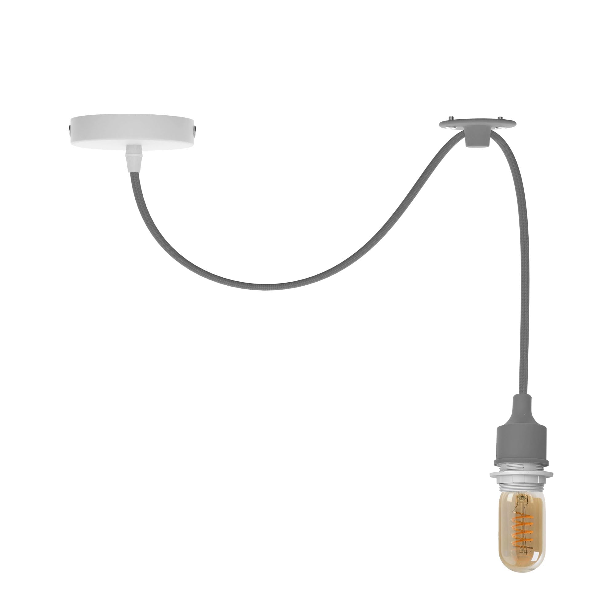 LEDSone Spider Pendant Light Fixture with Adjustable Cable E27 Socket Modern Industrial Grey Ceiling Lamp – Ideal for Dining Room, Hall, Café, Restaurant, Bar