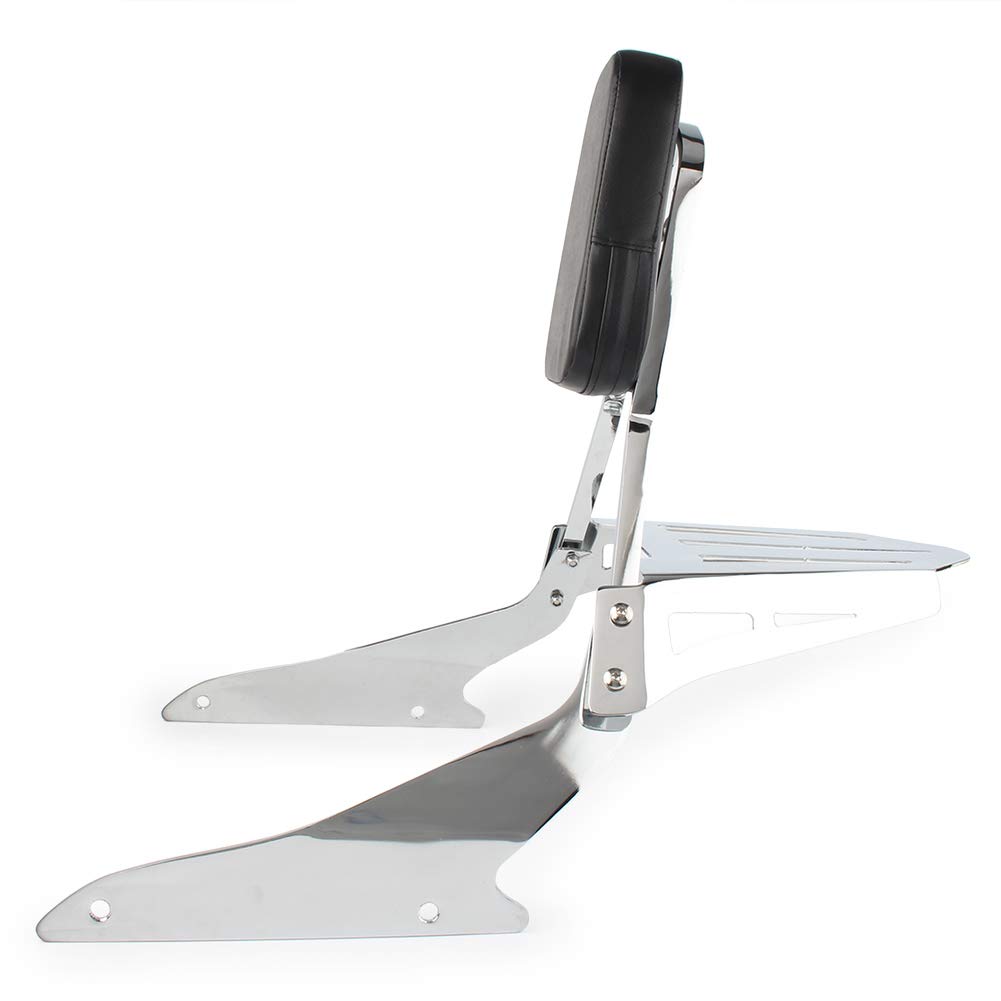 Passenger Sissy Bar Backrest With Luggage Rack For Suzuki Boulevard M109R (Fits 2006-2023 Models) - Black