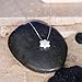 SHOPISRAEL.COM Star of David Necklace – Lab-Grown Blue Opal Pendant with Sterling Silver Chain, Unisex Jewish Necklace, Gift for Hanukkah or Bar/Bat Mitzvah, Includes Gift Pouch (White)