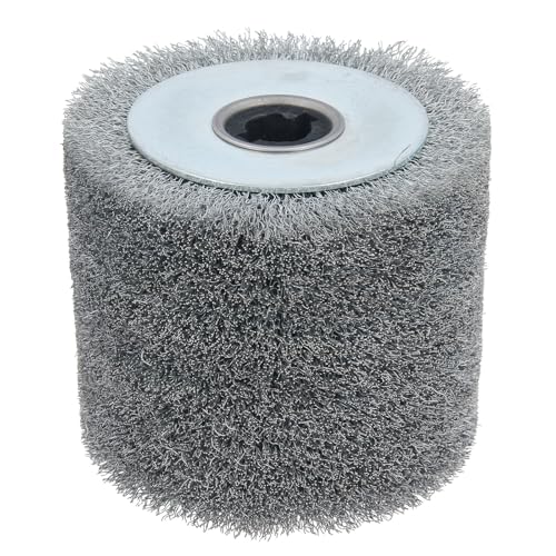 Brosse métallique pour satineuse tambour ponçage 120 x 100 x 19 mm bois métal