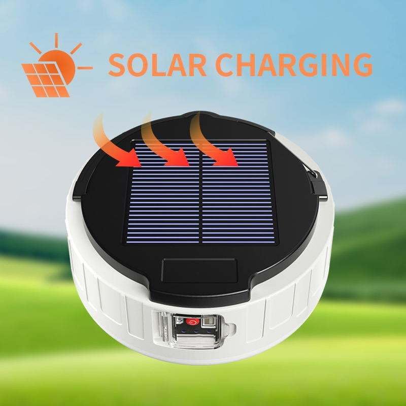 Waterproof Outdoor Portable Fishing Camping Lamp with Remote Control USB Rechargeable LED Solar Camping Tent Light