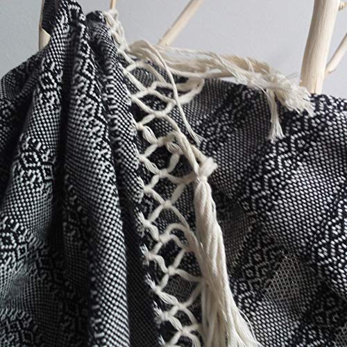 Baby Trapoz Mexican Rebozo Shawl, Natural Birth, Doula Massage, 197", Black4