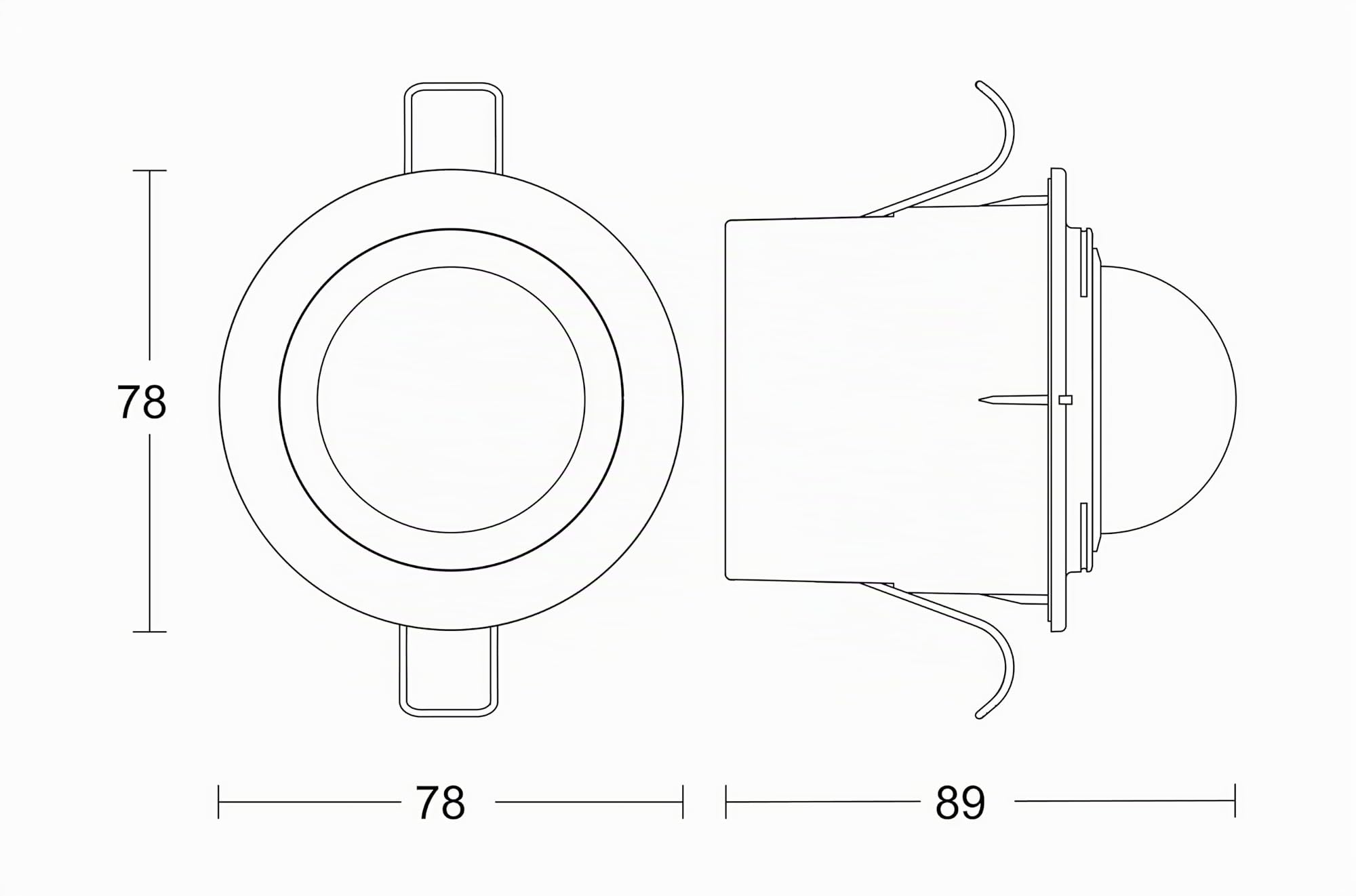 Steinel Bewegungsmelder is 2360 DE ECO Weiß, max. 8 m Reichweite, 360° Präsenzmelder für max. 350 W LED, Unterputz-Deckensensor für Außen und Innen