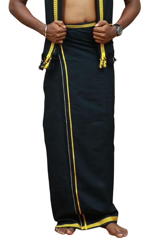 Men's Pure Cotton Dhoti | Premium Comfort for Traditional | Daily Use | 2mtr