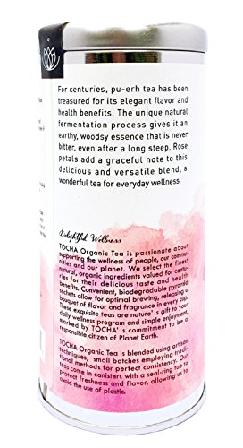 Té Pu-erh orgánico con pétalos de rosa miniatura 2
