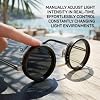 Gafas de Sol Polarizadas Ajustables para Hombre y Mujer, 1-9 Niveles de Oscurecimiento Manual, Estilo Retro Steampunk con Armazón Redondo de Metal, Protección UV400, Filtro ND, Incluye Estuche 6