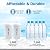 Larayci Fluoride Water Filter, Replacement for Berkey® PF-2® Elements, Berkey® Gravity Filtration System, including Big, Travel, Royal, Imperial and Crown Series, Natural filter material, Pack of 4