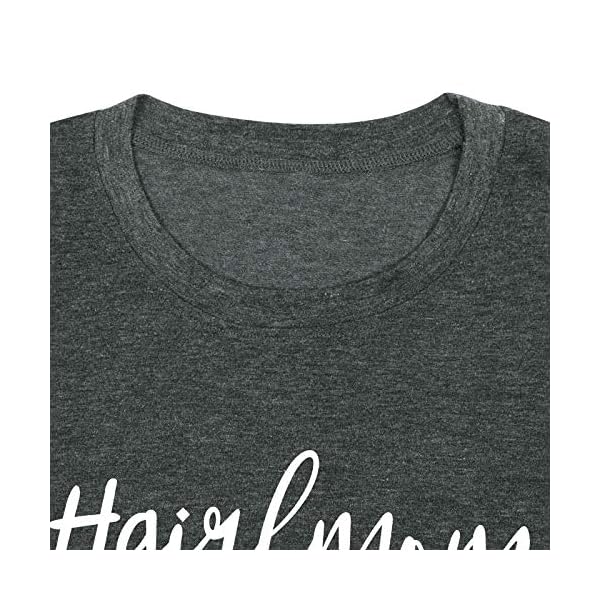 Girl-Mom-T-Shirt-for-Women-Mom-Shirts-Letter-Printing-Casual-Mama-Tee-Tops ASTANFY Women’s Girlmom Letter Printing T Shirt Casual Round Neck Vintage Tee Tops Dark Gray