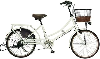 ヱビス自転車 フィデースDX 22インチ小径自転車 シマノ製外装6段変速 電動なし(レトロ感 シマノ製ローラーブレーキ LEDオートライト 幼児2人同乗認定)