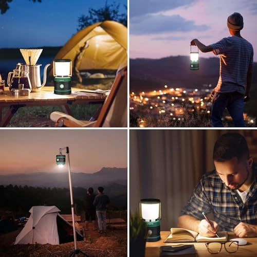 Lepro Battery Camping Lantern, 1100 Lumen Camping Light Battery Powered, Dimmable Warm White and Daylight Modes, Battery Lantern for Power Cuts, Emergency Lighting, Fishing, Hiking, Storm and More - Image 8