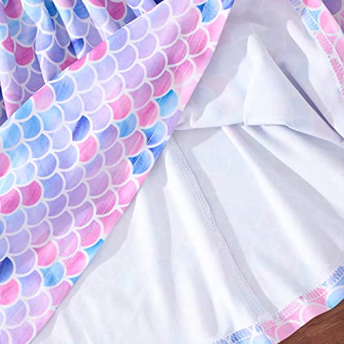 Toddler Mermaid Dress Casual Backless Bow-Knot Sundress Little Girls Beach Sundress 1-7 Years (1305-18-24 Month) #TOP6