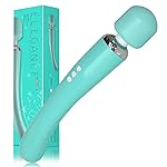 Metooka Therapeutic Cordless Massager - Powerful Massage Tool Handheld 8 Speeds 20 Patterns - Rechargeable Hand Massagers for Sore Muscles - Hand Held Massage Tool for Neck & Back