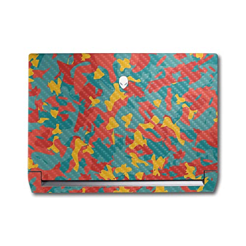 Image of MightySkins Carbon Fiber Skin Compatible with Alienware M17 R5 (2022) Full Wrap Kit - Wild Camouflage | Protective, Durable Textured Carbon Fiber Finish | Easy to Apply | Made in The USA