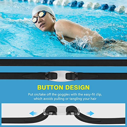 Portzon Dynamics Swim Goggles , Anti Fog Clear No Leaking Swimming Goggles For Adult Men Women #TOP3