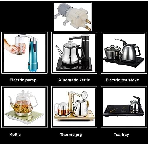 Miniatura 8 de Fielect Bomba de diafragma autocebante 5-12V Motor Bomba de agua de absorción de impactos Bomba de diafragma DC Boca de cobre de 0.197 in R385 con