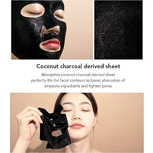 Miniatura 3 de Namask - Juego de 5 mascarillas faciales con elasticidad de piel de carbón de poros y arrugas, máscara facial hidratante coreana, antiarrugas y