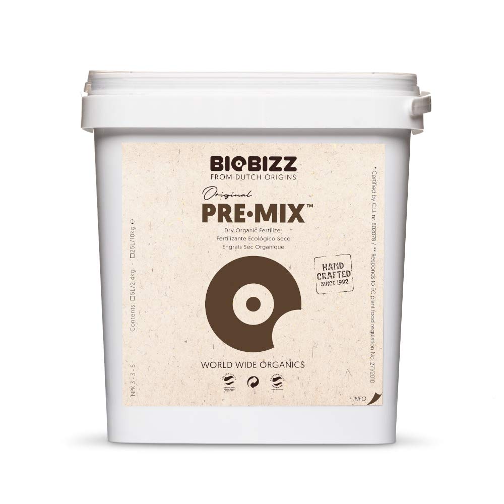 BioBizz Pre-Mix Bio-Wachstums-Booster für Krankheit, Nährstoff-Hydrokultur, 5 & 25 l (25 Liter)