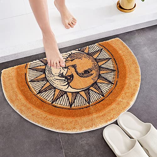 Tapete decorativo semicircular antideslizante 80x50 cm miniatura 4