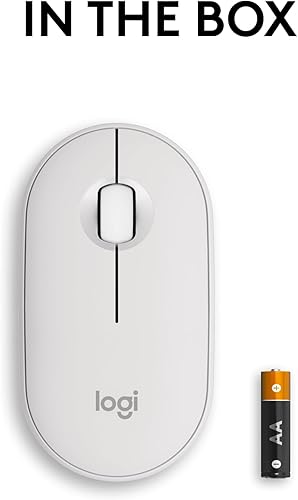 Miniatura 9 de Logitech Pebble Mouse 2 M350s Slim Bluetooth Ratón inalámbrico, portátil, ligero, botón personalizable, clics silenciosos, fácil de cambiar para