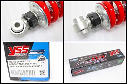 Amazon Yss Vtr250 09 11 サスペンション 純正長 レッド 295ミリ Mz366 295tr 02 X リアサスペンション 車 バイク