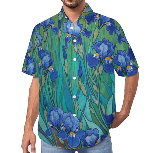 Chemise peinture à l'huile 3D coupe classique et décontractée