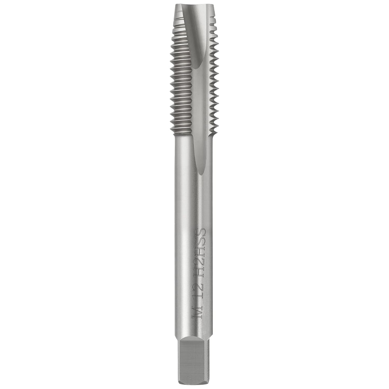 M12 x 1.75 Spiral Point Tap - M2 High Speed Steel Metric Right Hand Thread Tap Polished Finish Screw Thread Milling Machine Taps Threading Tapping
