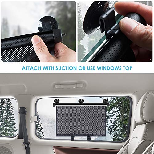 Car Window Shade, Car Roller Sunshade For Baby, Retractable Car Window Shade For Side Window, Car Sun Shade Helps Block Sun Glare And Heat (2 Pack) #TOP2