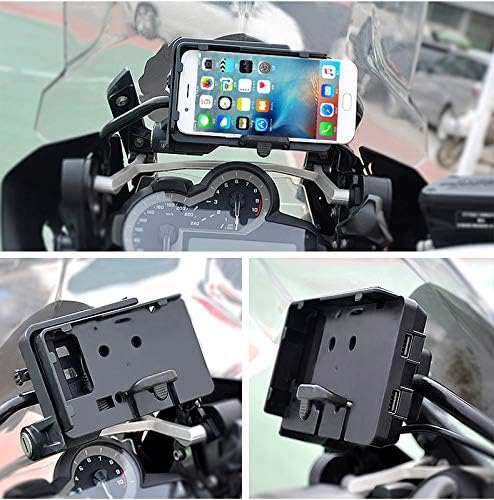 GPS Navigation Phone Holder Bracket USB Charger for BMW F700/800GS / R1200GS Adventure / Honda CRF1000L