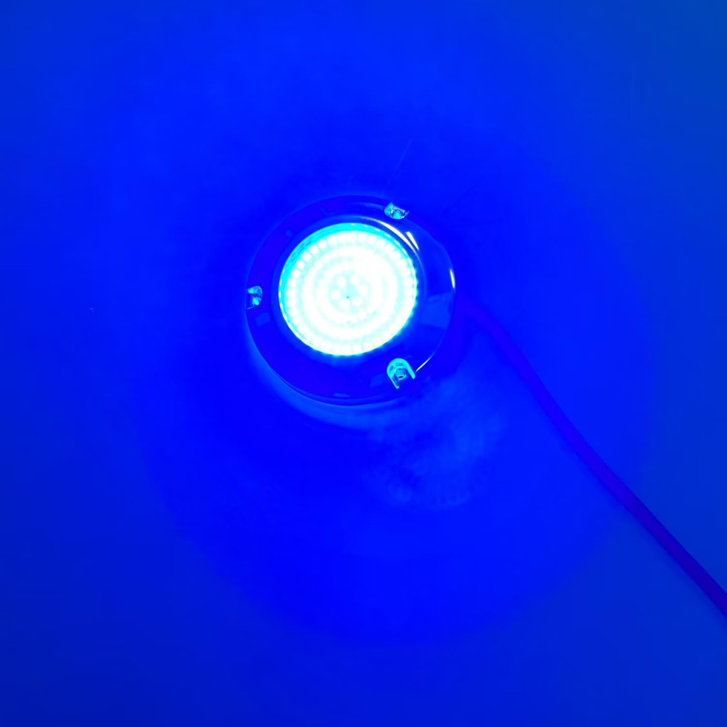 Lumières de bateau sous-marines 90 LED, bleu, DC10-30 V IP68, montage en