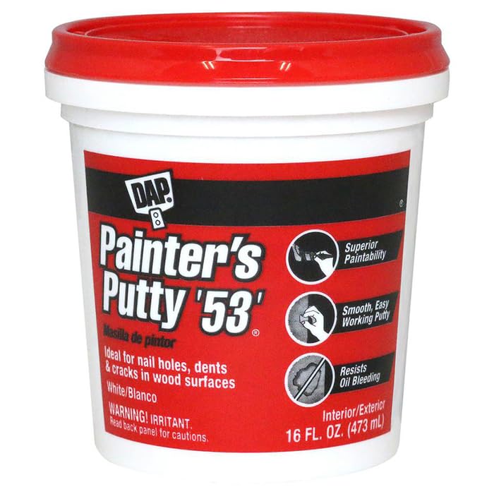 60-Pack of 1 pt Dap 12242 White #53 Painter's Putty Professional Painter's Putty