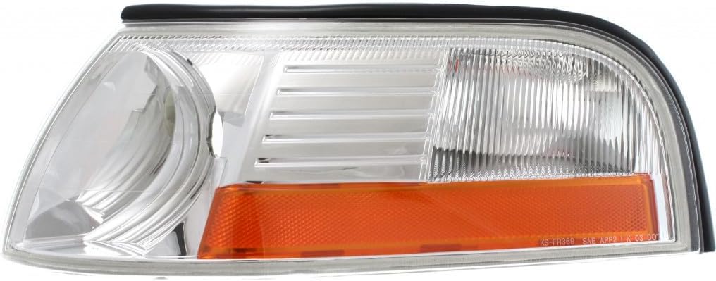 CarLights360 For Mercury Grand Marquis Parking/Side Marker Light Assembly Unit 2003-2005 Driver Side | 3W3Z-13201-AA | FO2520171