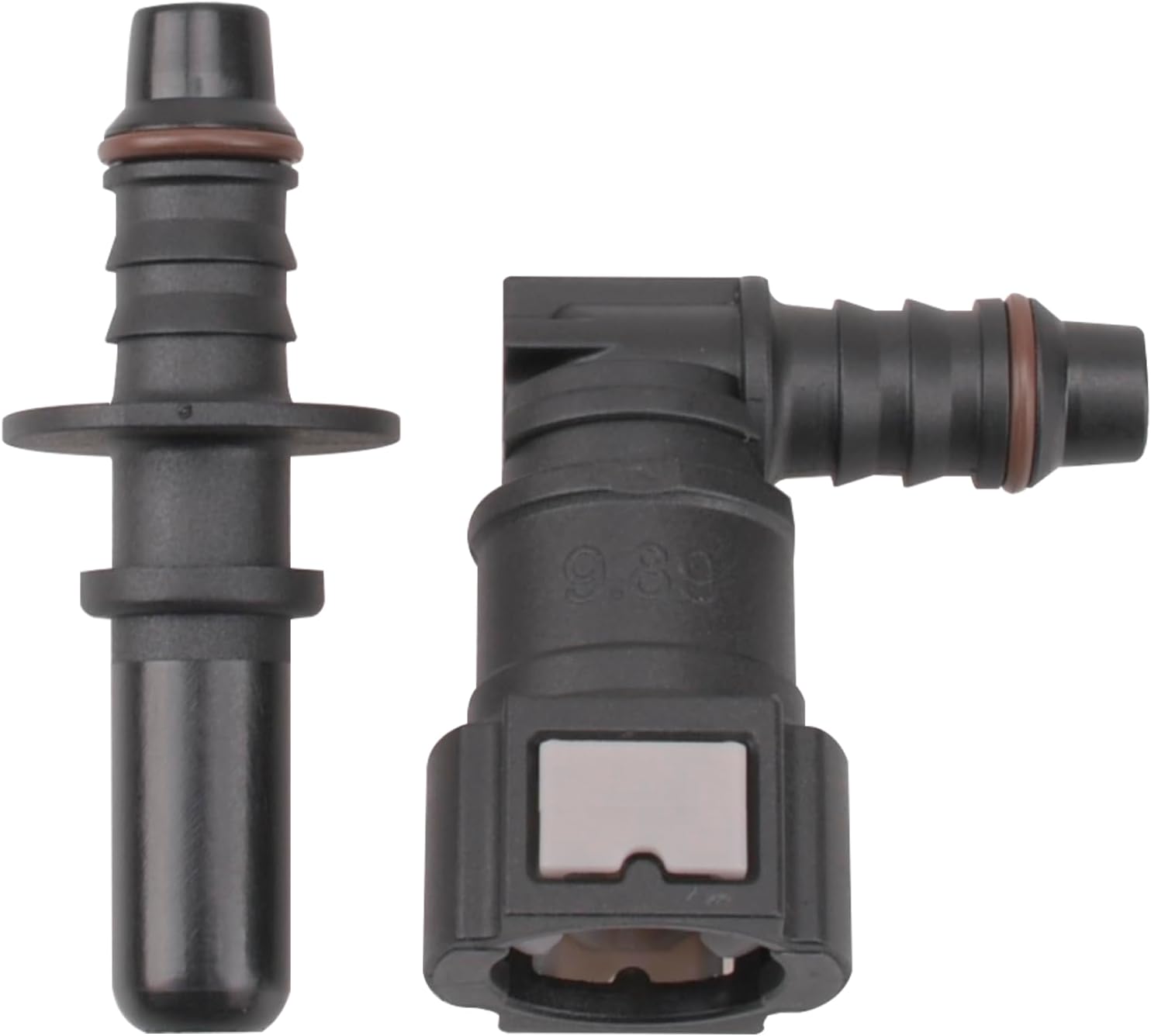 7.89 90 Degree Fuel Line Hose Quick Release Connect Male & Female Push Connector