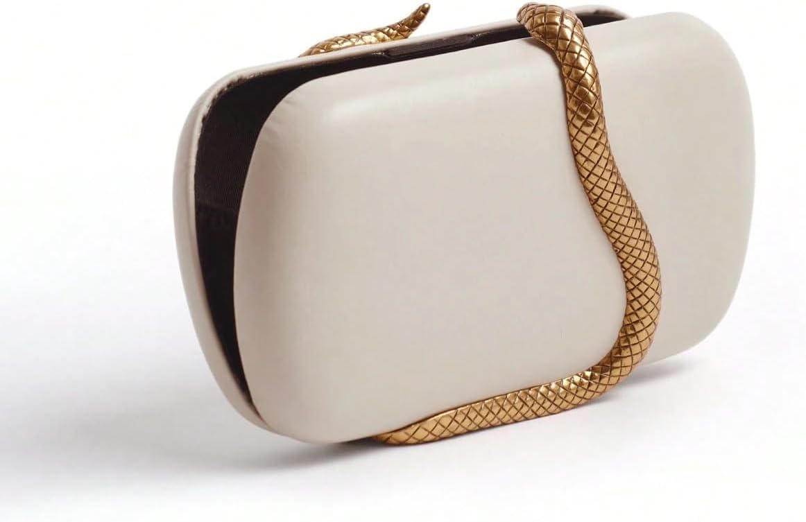 RomanticDesign Women Unique PU Leather Evening Clutch Chic Snake Pattern Decor Purse Party Banquet Wedding Handbag - Image 5