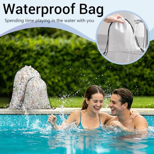 Image of Bunny Drawstring Bag Foldable Storage Pouch Bags for Cloth Shoes
