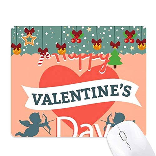 Tapis de souris Saint-Valentin cœur ange tapis bureau caoutchouc antidérapant pc