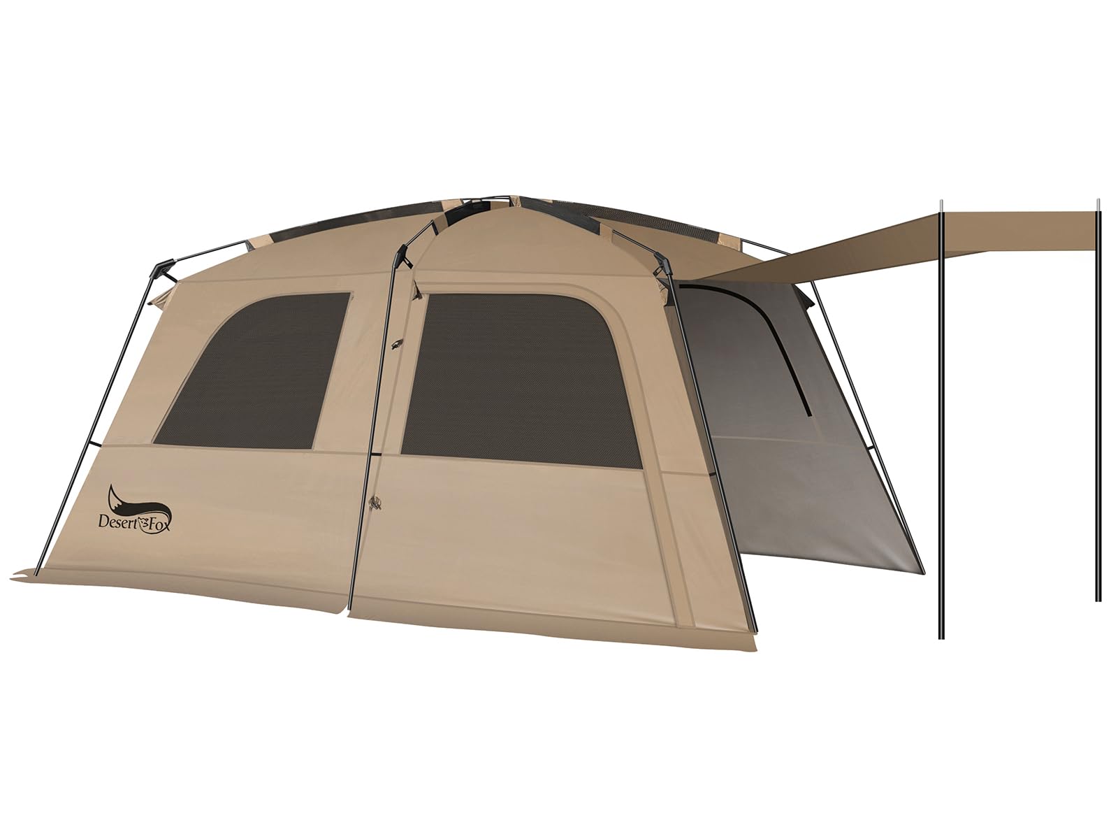 Amazon.co.jp: テント大型 2～6人用 ‎簡単設営 ロッジ型 高さ185cm