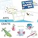 Pipity Art Set for Girls Pink Arts and Crafts Kit with Stationery and Activity Book Included Papercraft, Art, Travel Games, Puzzles for Girl Age 6,7,8,9,10 Years Old