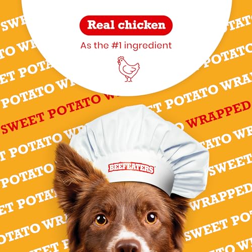 Beefeaters Canine Treats – Candy Potato Wrapped with Hen 28oz | Canine Meals No Corn/Wheat/Soy/Gluten | Low Fats, Grain-Free, Good for Coaching & Rewards | Canine Coaching Treats for All Canine Sizes Beefeaters Canine Treats – Candy Potato Wrapped with Hen 28oz | Canine Meals No Corn/Wheat/Soy/Gluten | Low Fats, Grain-Free, Good for Coaching & Rewards | Canine Coaching Treats for All Canine Sizes