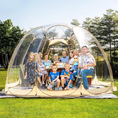 SAEWTINOR Pop Up Bubble Tent,12x12x8FT,8-12 Persons Igloo Tent,540 Degree Fully...