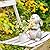 WONDHOME Solar Rabbit Garden Statues Outdoor Bunny Decor Resin Rabbit Figurine Holding Sunflower with LED Lights for Proch Patio Lawn Yard Housewarming Gardening Gifts for Mom Grandma