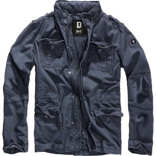Image of Men's Stylish Weatherproof Active Everyday Outdoor Field Jacket with Stand-up Collar & Concealed Hood