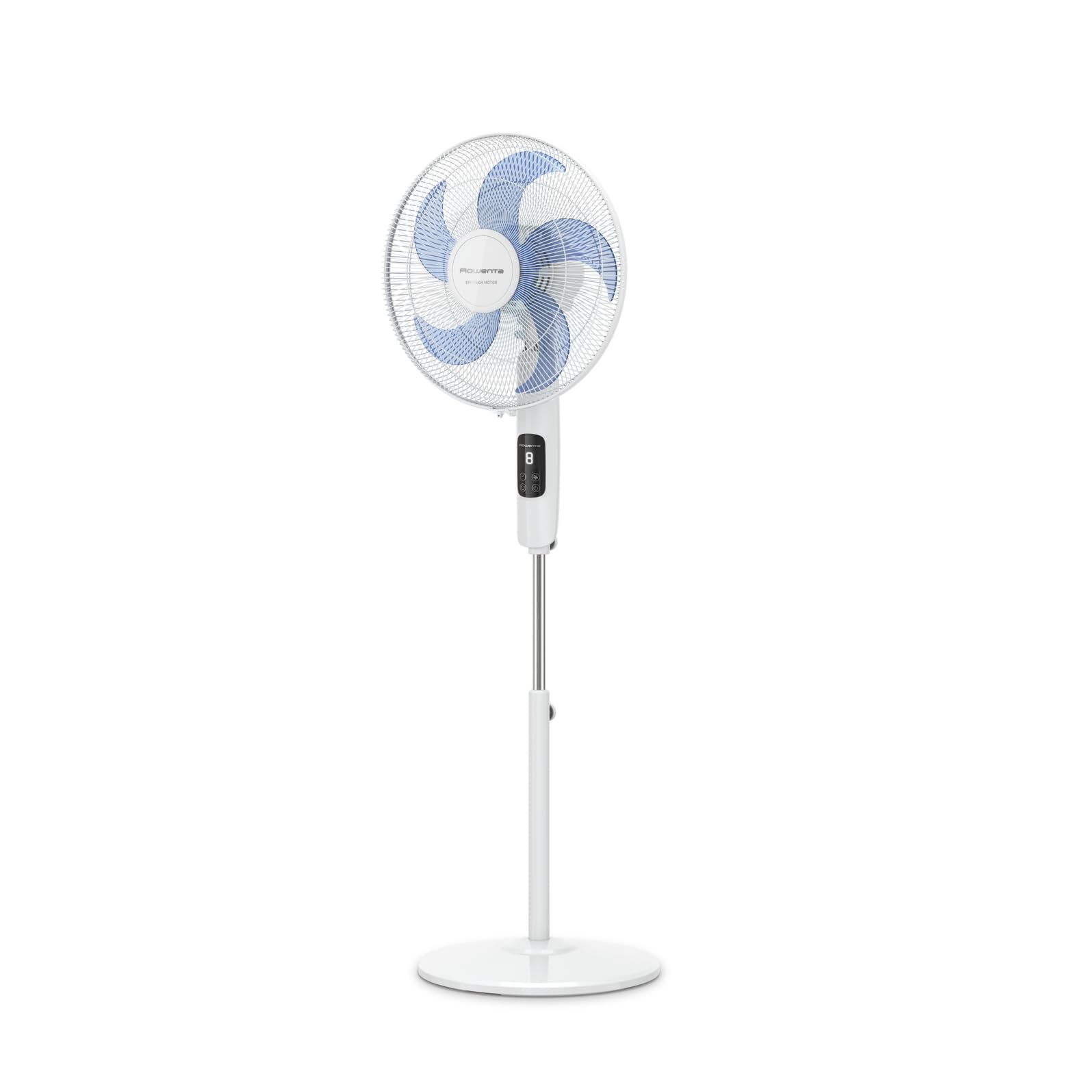 Rowenta Turbo Silence, Ventilatore a Piantana, Potente, Schermo LED, Timer, Silenzioso, Altezza regolabile, Design Durevole, Elevata Efficienza Energetica, VU5450