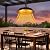 Cobuy Hanging Patio Heater,1500W Hanging Ceiling Mounted Infrared Patio Heater with IP55,No Pull Cord Design,black (balck)