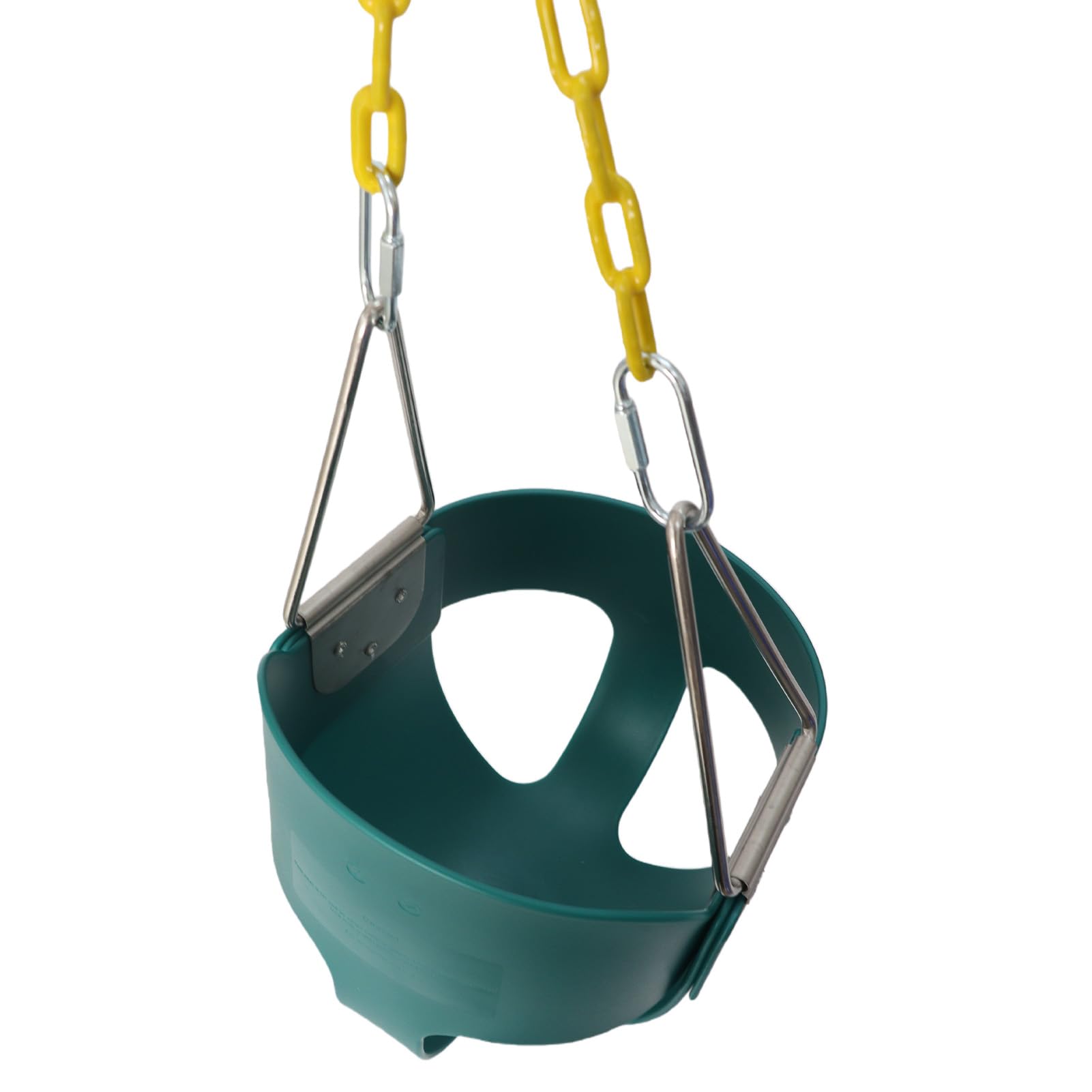Altalena da Gioco Seggiolino da Altalena per Bambini con Secchiello Pieno, Flessibile e Robusto, Facile da Installare, Catene da 1,5 Metri Migliore Sensazione Al Tatto, Antiruggine, Schienale