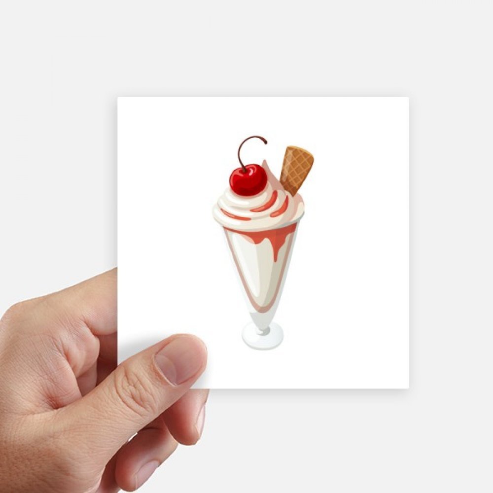 Sticker crème glacée multicolore 10cm étanche pour moto