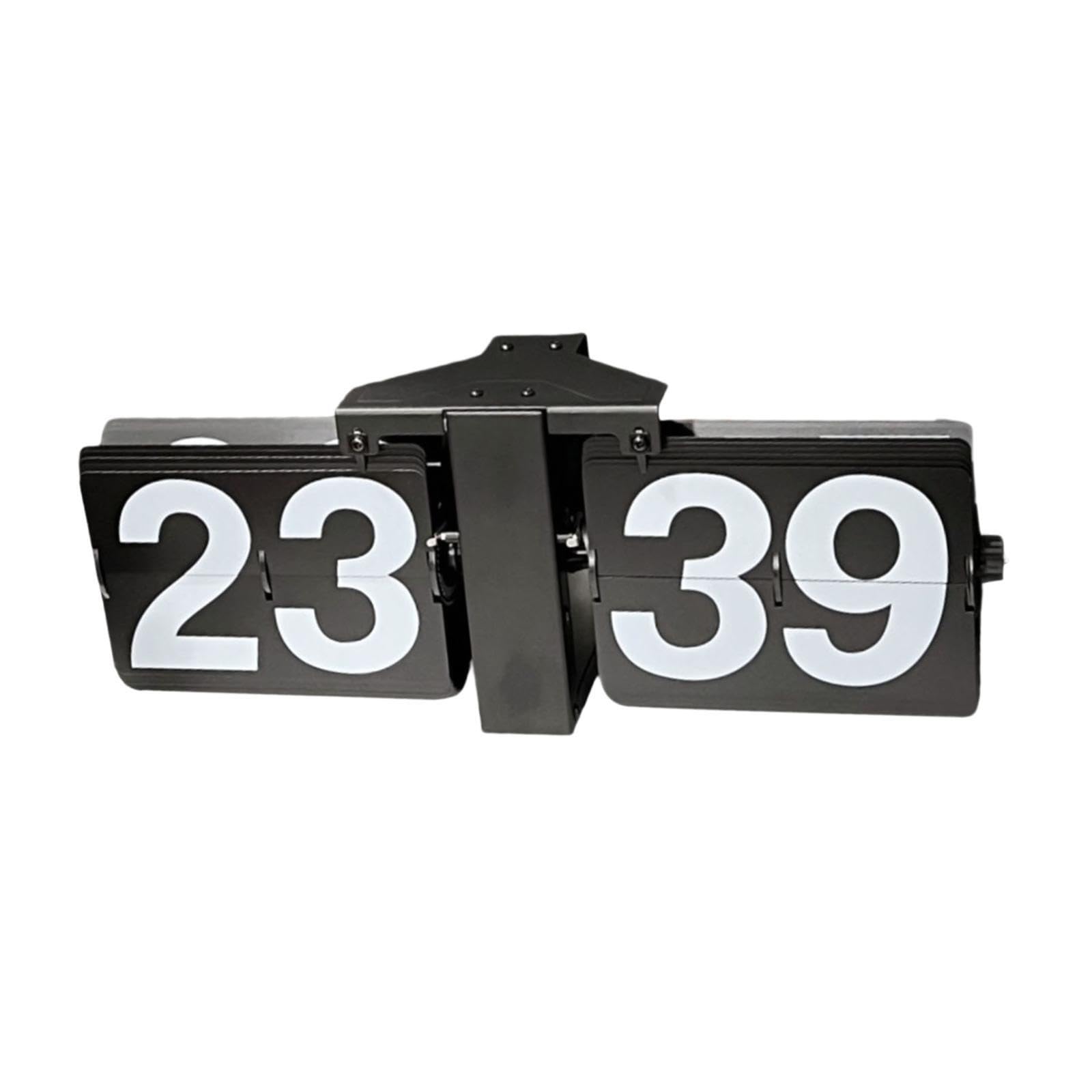 TWISAXC Wall Mounted Classic Clock Table Ornament Unique Shape for Creative Table Clock For Stylish Home Decoration Flip Down